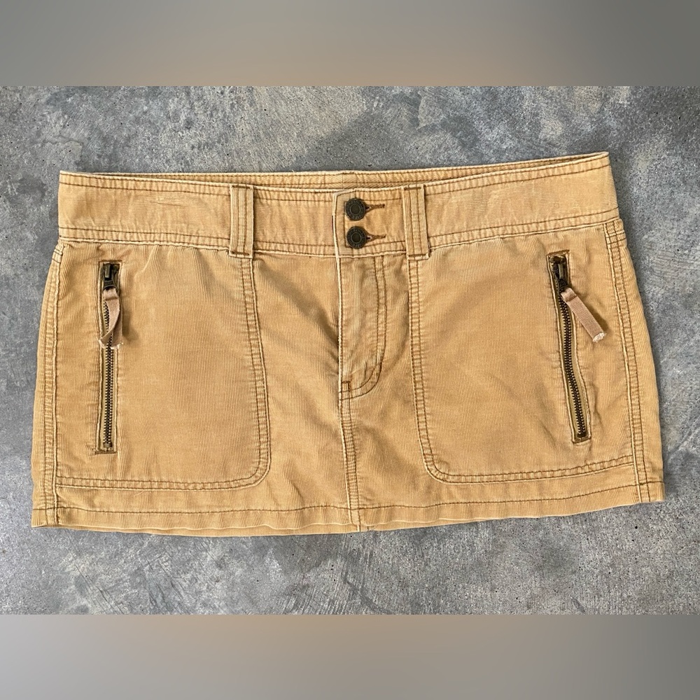 Abercrombie & Fitch Y2K Khaki Mini Skirt | Size 6